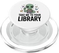 Alien Book Lover Llévame a tu Biblioteca Lectura de Ciencia ficción PopSockets PopGrip para MagSafe