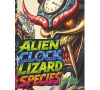 ALIEN CLOCK LIZARD ALIENS Coloring Book: 52 Pages Of Unknown Extraterrestrials Waiting For Color Application By Youthful Elderly, Teens, Adults, And Mature Kids