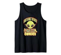 Alien Comic Book Collector Lector de novelas gráficas Camiseta sin Mangas