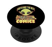 Alien Comic Book Collector Lector de novelas gráficas PopSockets PopGrip Adhesivo