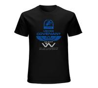 Alien Covenant Crew Member Sulaco M41A Pulse Rifle Movie Weyland Yutani Mens Fashion Casual Basic Short Sleeve T-Shirts Size S