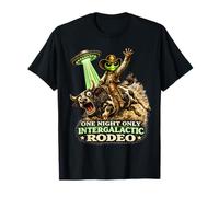 Alien Cowboy Bull Riding Rodeo OVNI Western Sci-Fi Funny Camiseta