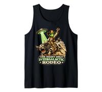 Alien Cowboy Bull Riding Rodeo OVNI Western Sci-Fi Funny Camiseta sin Mangas