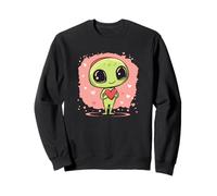 Alien de San Valentín para una aventura de amor con temática espacial Sudadera
