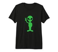 Alien Disclosre/OVNI, Signo de Paz UAP, diseño de círculo de Cultivo Camiseta Premium