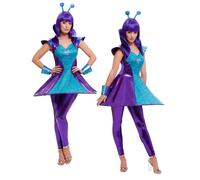 Alien Disfraz para Mujer Disfraz Adulto Aliens Despertar Conjunto GB 4-18