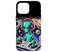 Alien DJ Funny Cosmic Space Rave EDM Music Festival Carcasa para iPhone 16 Pro MAX