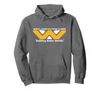Alien: Earth FX Series Weyland-Yutani Corp Logo Official Sudadera con Capucha, Unisex para Adultos, Asfalto, L