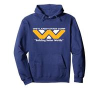 Alien: Earth FX Series Weyland-Yutani Corp Logo Official Sudadera con Capucha, Unisex para Adultos, Azul Marino, S