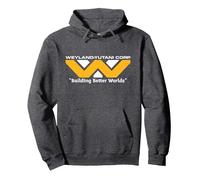 Alien: Earth FX Series Weyland-Yutani Corp Logo Official Sudadera con Capucha, Unisex para Adultos, Jaspeado Oscuro, S