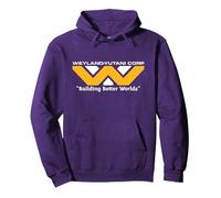 Alien: Earth FX Series Weyland-Yutani Corp Logo Official Sudadera con Capucha, Unisex para Adultos, Morado, XXL