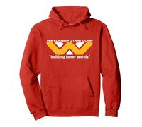 Alien: Earth FX Series Weyland-Yutani Corp Logo Official Sudadera con Capucha, Unisex para Adultos, Rojo, XL