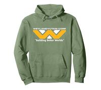 Alien: Earth FX Series Weyland-Yutani Corp Logo Official Sudadera con Capucha, Unisex para Adultos, Verde Salvia, S