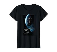 Alien: Earth FX Series Xenomorph & Logo Official Poster Art Camiseta, Mujer, Negro, XS