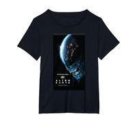 Alien: Earth FX Series Xenomorph & Logo Official Poster Art Camiseta, Mujer Tallas Grandes, Negro, 4XL Grande