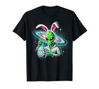 Alien Easter Bunny Cosmic Egg Painter Camisa Camiseta
