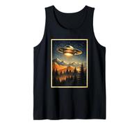 Alien Encuentro Misterio Cósmico Otro Mundo Clásico OVNI Camiseta sin Mangas