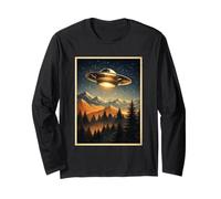 Alien Encuentro Misterio Cósmico Otro Mundo Clásico OVNI Manga Larga