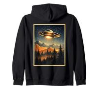 Alien Encuentro Misterio Cósmico Otro Mundo Clásico OVNI Sudadera con Capucha