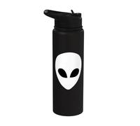 Alien Face UFO Extraterrestre Alien Face Stainless Steel Insulated Water Bottle