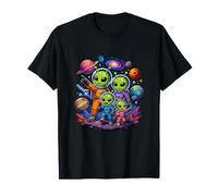 Alien Family Space Explorer Planeta Aventura Camiseta