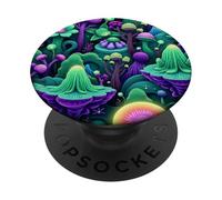 Alien Flora Surrealista Botanical Fantasy World Graphic PopSockets PopGrip Adhesivo