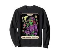 Alien Fumar Marihuana Tarot 420 Cosmic Tripper Cannabis Sudadera