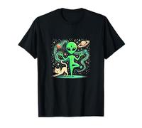 Alien Haciendo un Yoga - Yoga Pose - Espacio - Plancton Camiseta