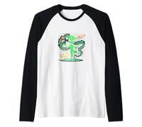 Alien Haciendo un Yoga - Yoga Pose - Espacio - Plancton Camiseta Manga Raglan
