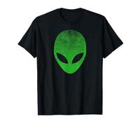 Alien Head Distressed T-Shirt I Aliens UFO Area 51 Roswell Camiseta