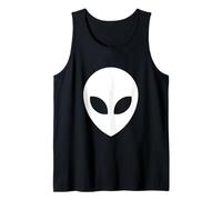Alien Head -ET Believe, Spaceship Area 51 OVNI, UAP, Universo Camiseta sin Mangas