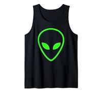 Alien Head - Increíble camiseta OVNI con cabeza alienígena Camiseta sin Mangas