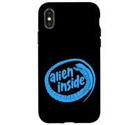 'Alien Inside' Funny Xenomorph Sci-fi Earth Movie Design Carcasa para iPhone X/XS