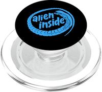'Alien Inside' Funny Xenomorph Sci-fi Earth Movie Design PopSockets PopGrip para MagSafe