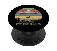 Alien Invasion Outfit Get In Loser We Make Stuff PopSockets PopGrip Adhesivo