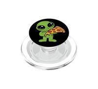 Alien Lindo con Rebanada De Pizza De Comida Rápida PopSockets PopGrip para MagSafe