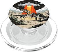 Alien Lover, platillo Volador, OVNI, Dinosaurio de abducción PopSockets PopGrip para MagSafe