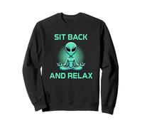 Alien Meditación Meditar Relajación Sit Back and Relax Sudadera
