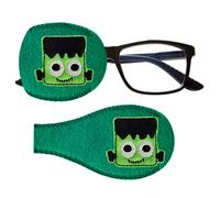 Alien Monster - Parche de tela reutilizable para niños y adultos, para ambliopía ortopédica, tratamiento de oclusión de ojos perezosos para gafas