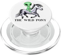 Alien montado en un Poni Wild Pony Green Alien PopSockets PopGrip para MagSafe