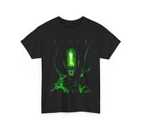 Alien Movie Unisex tee Sci-fi Graphic tee Extraterrestrial Film Shirt Black XL
