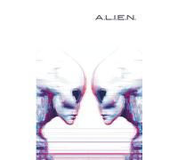 Alien Notebook: Two Aliens Retro Sci-Fi Cover | Notebook 100 Pages Graph Ruled Paper | 6 x 9 in | No Margins | For School, Students & Space Lovers: ... 4x4 Quad Ruled Paper, No Margins, 100 Pages