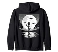 Alien OVNIs Área 51 Extraterrestre Divertido Encuentro Cósmico Sudadera con Capucha