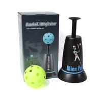 Alien Puff Juego de entrenamiento de béisbol con té, entrenamiento de béisbol pop-up, para entrenamiento de golpeo por sí solo, con 1 pelota emergente