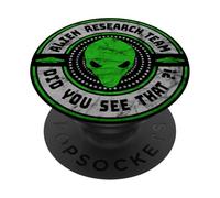 Alien Research Team | NHI Aliens UAPs Orbs Extraterrestrial PopSockets PopGrip Adhesivo