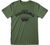 Alien - Retro Nostromo - Camiseta Oliva - XL, Verde Oliva, XL