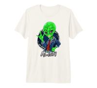 Alien Rockstar Funny Martian Outer Space Sci Fi Invasión Camiseta Premium