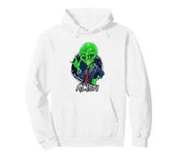 Alien Rockstar Funny Martian Outer Space Sci Fi Invasión Sudadera con Capucha