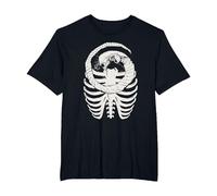 Alien: Romulus Xenomorph Chestburster in Ribcage Art Camiseta, Hombre Tallas Grandes, Negro, 2X Alto