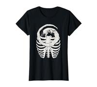 Alien: Romulus Xenomorph Chestburster in Ribcage Art Camiseta, Mujer, Negro, M